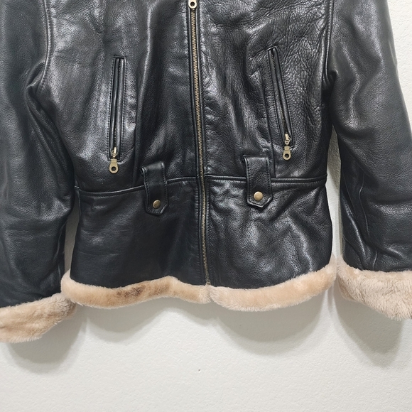 Vintage Martani Black Leather Retro Jacket Size L - Picture 8 of 13